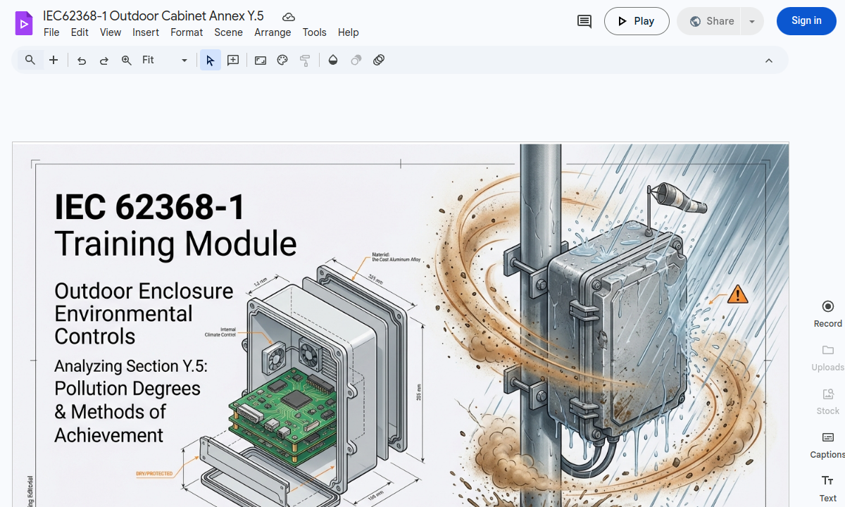 Annex Y.5 _ Equipment within an Outdoor Enclosure